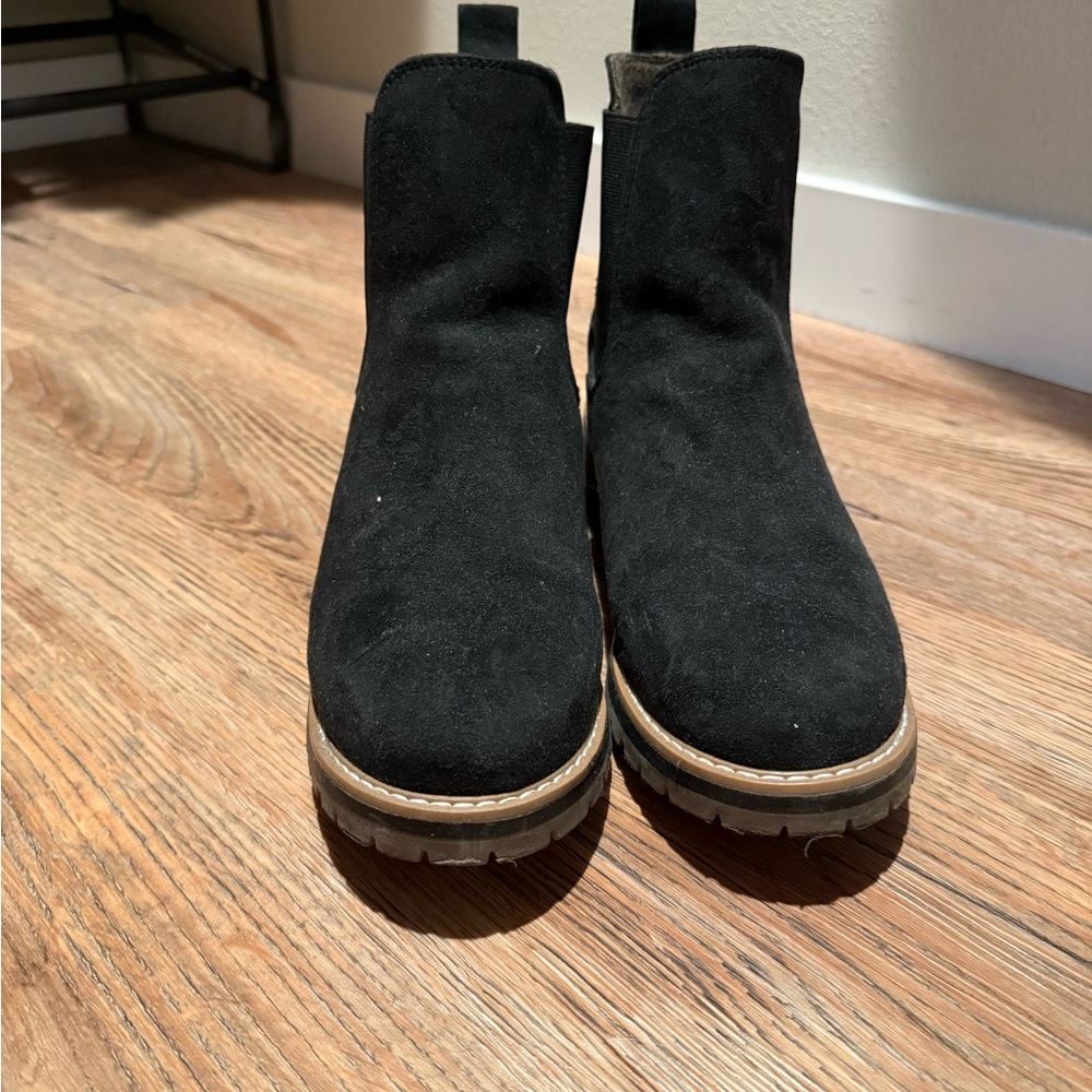 Black Suede Ankle Boots